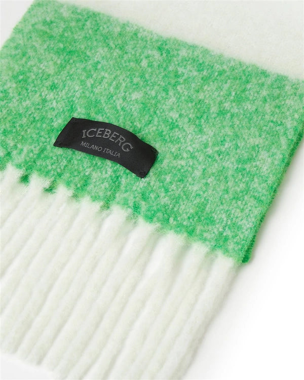 Maxi bufanda multicolor con flecos