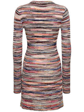 Vestido lana acanalada