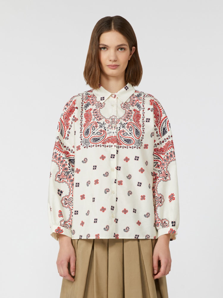 Camisa de popelín de algodón