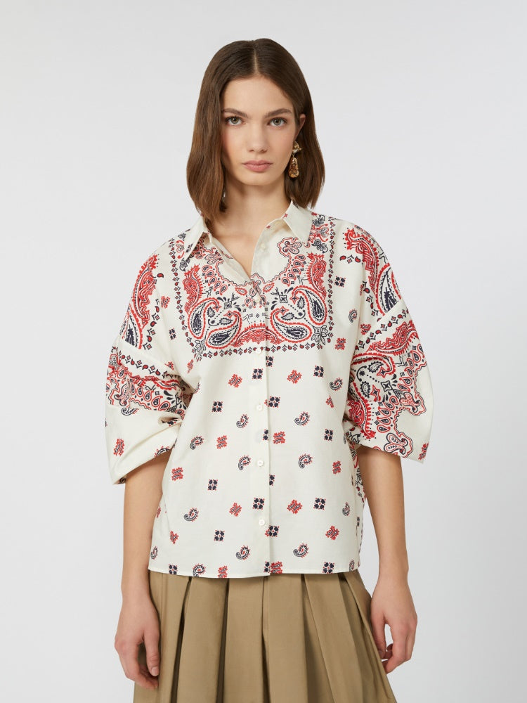 Camisa de popelín de algodón