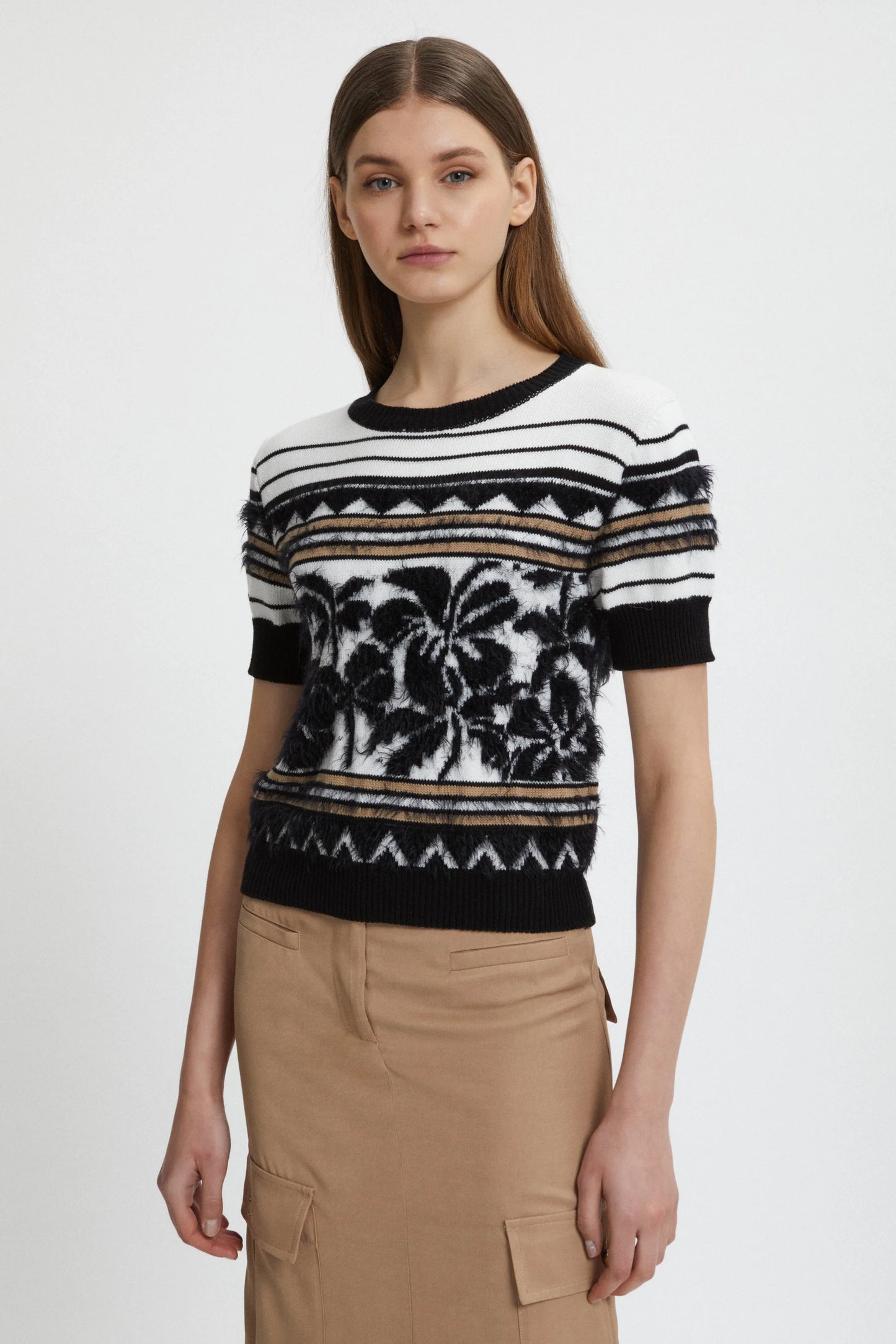 Jersey Manga Corta Jacquard