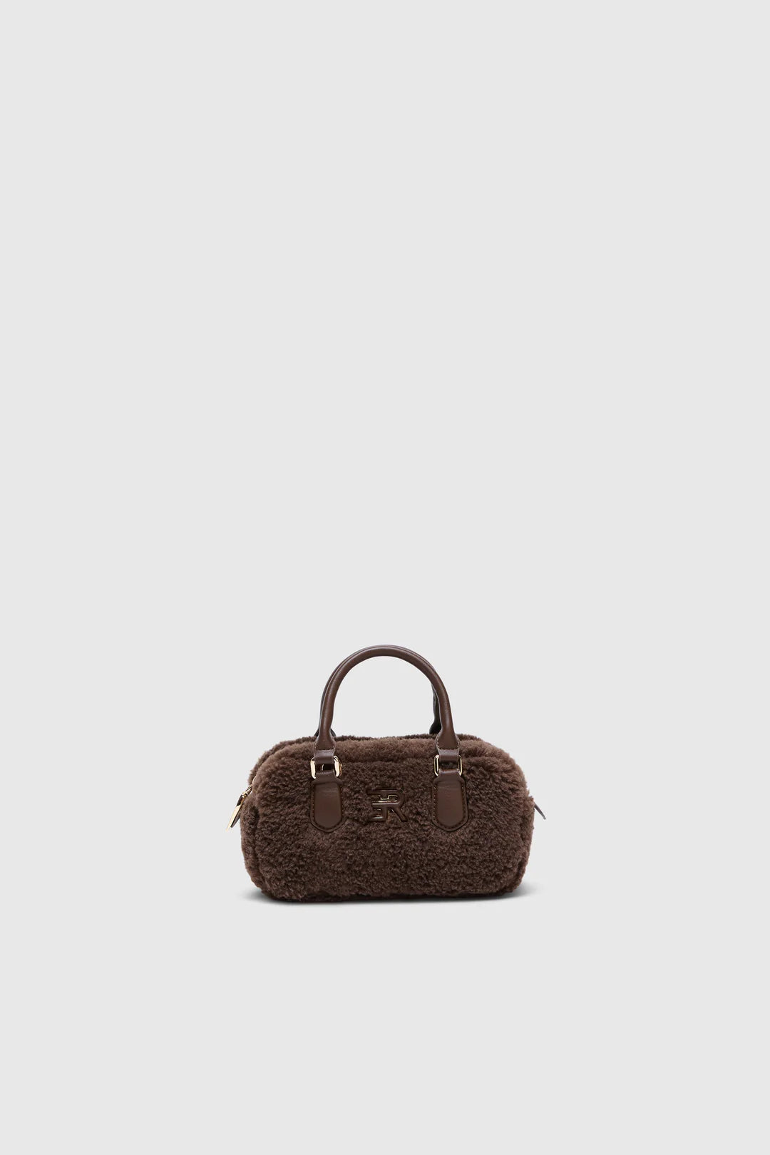 MINI BOLSO BOWLING DE PIEL SINTÉTICA CON LOGO