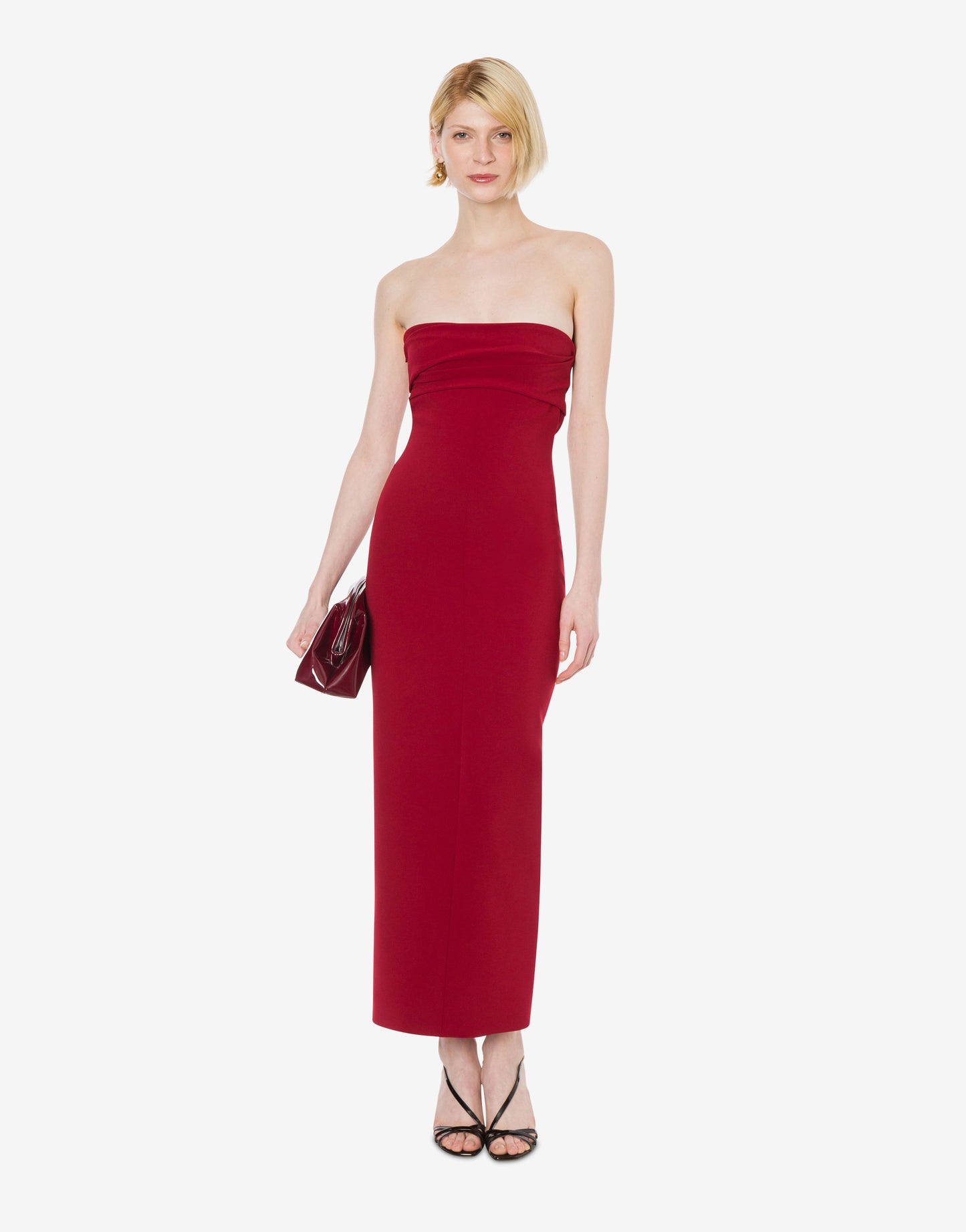 Vestido corpiño de doble crépe