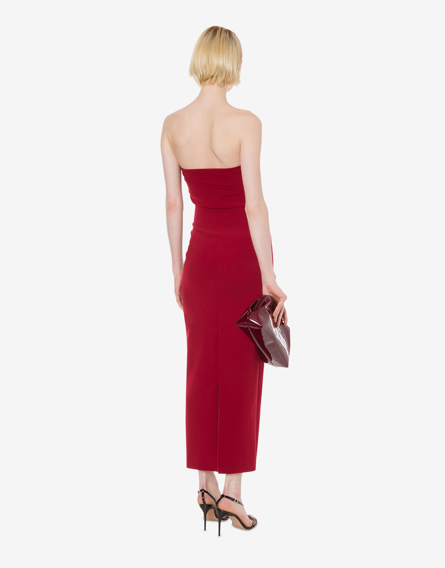 Vestido corpiño de doble crépe