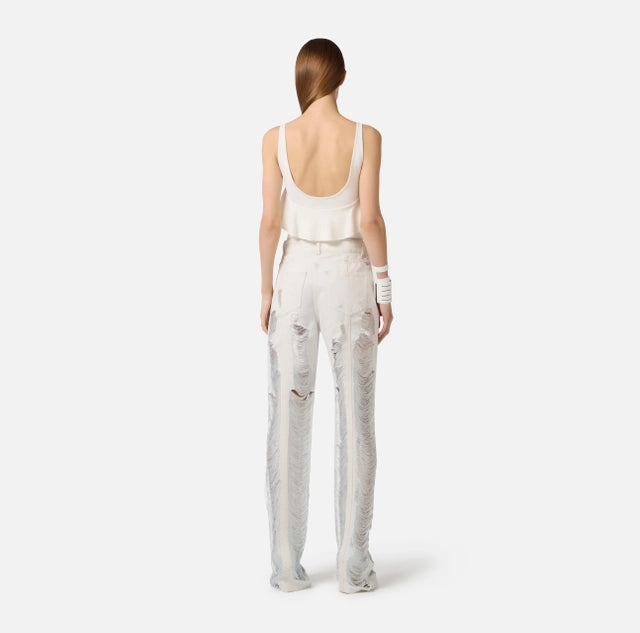 Body de punto roma con volante-blanco
