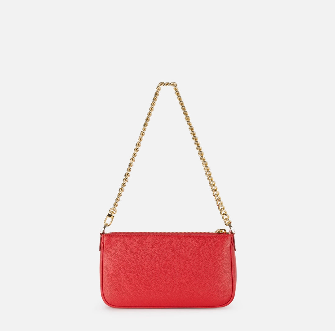 Minibandolera roja de piel Elisabetta Franchi