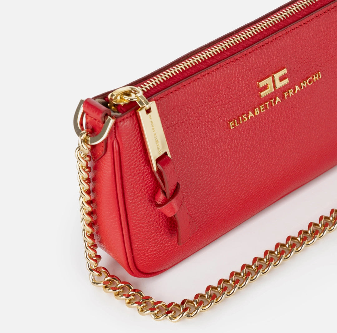 Minibandolera roja de piel Elisabetta Franchi