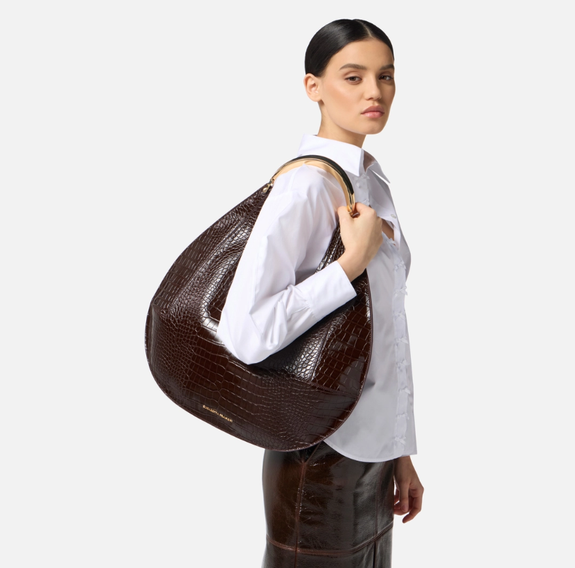 Bolso hobo grande con asa joya