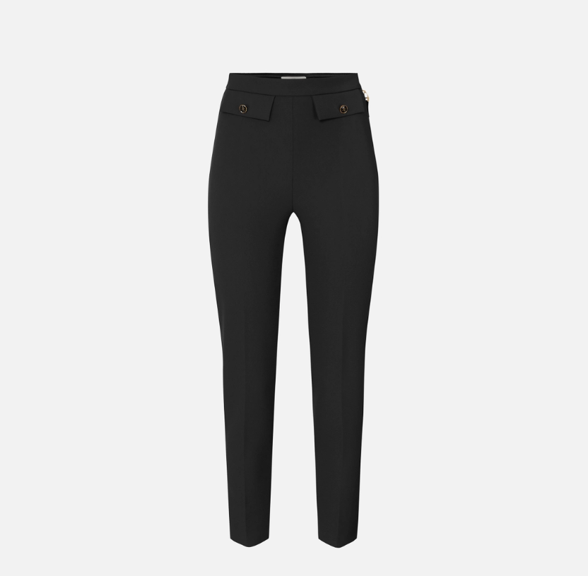 Pantalón de doble crepé Elisabetta Franchi