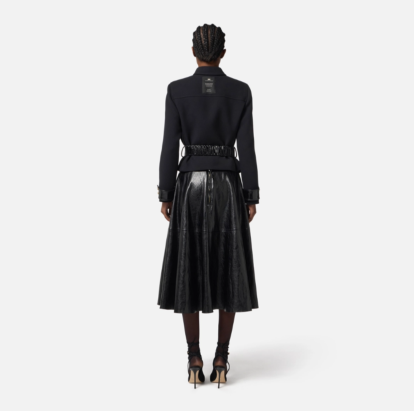 Cazadora de doble crepé Elisabetta Franchi