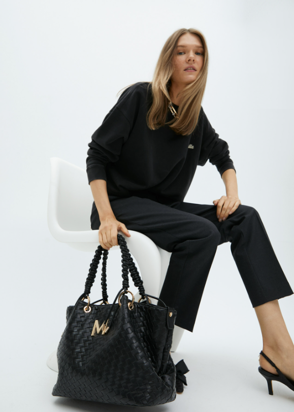 Shopper material trenzado