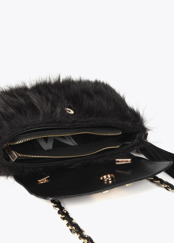 Bandolera pelo con solapa negra