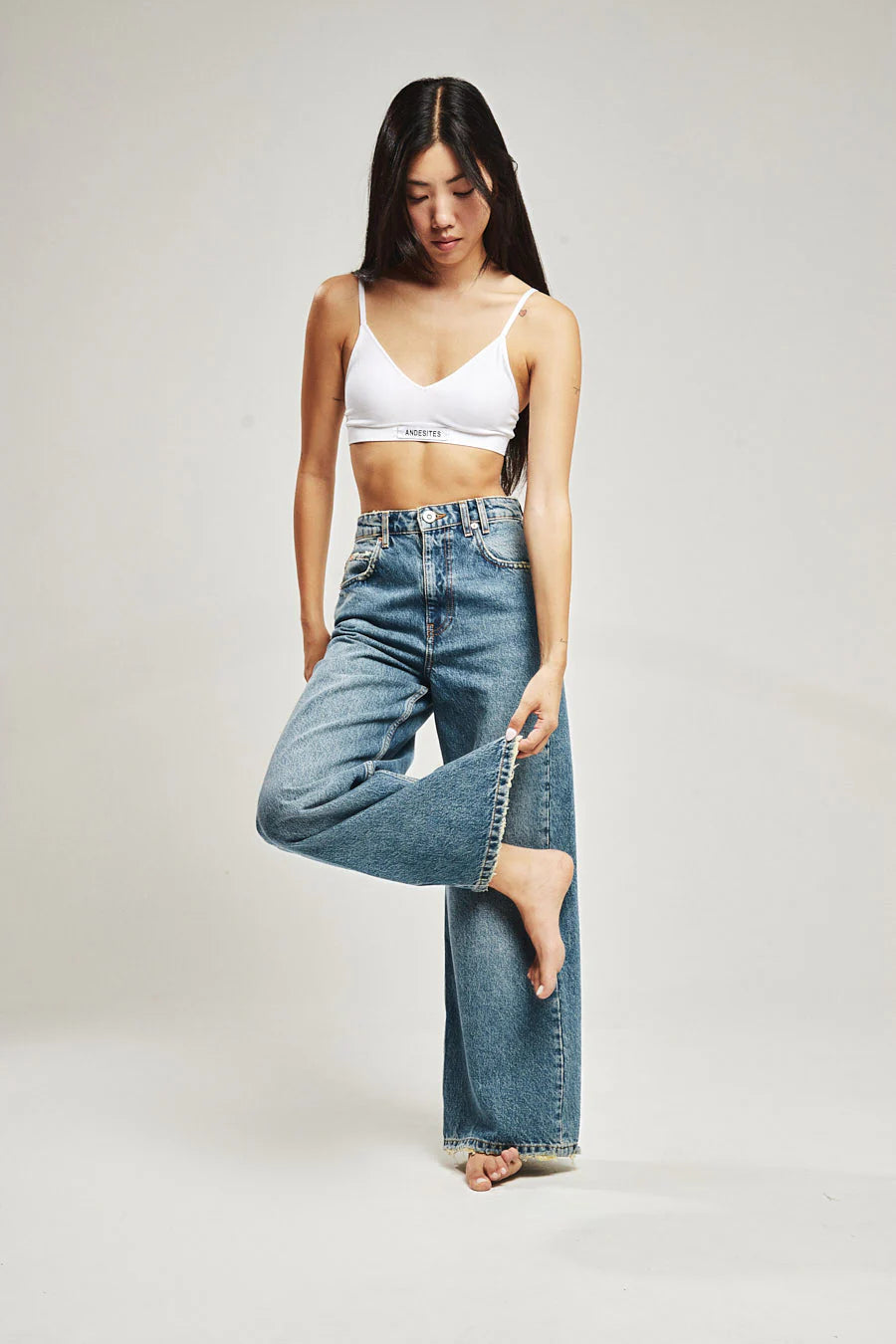 JEANS AUBE STONE BLUE