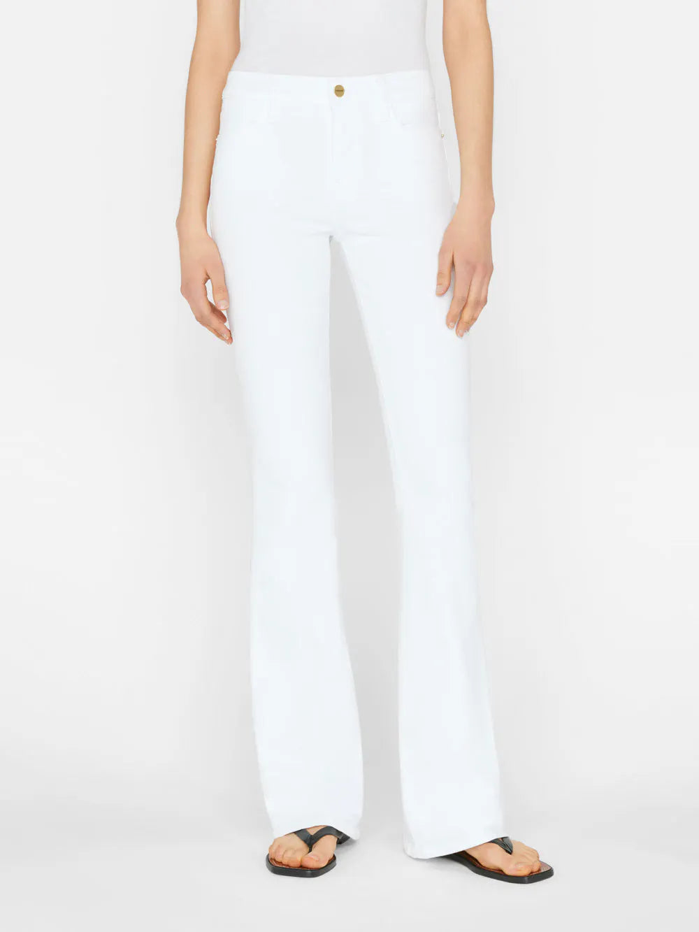 Le Hig Flare in Blanc FRAME
