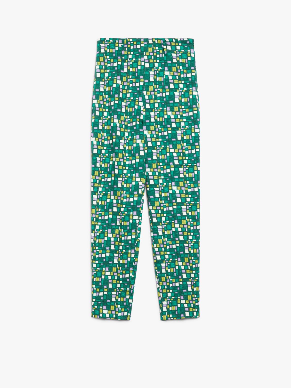 Pantalón de algodón elástico estampado