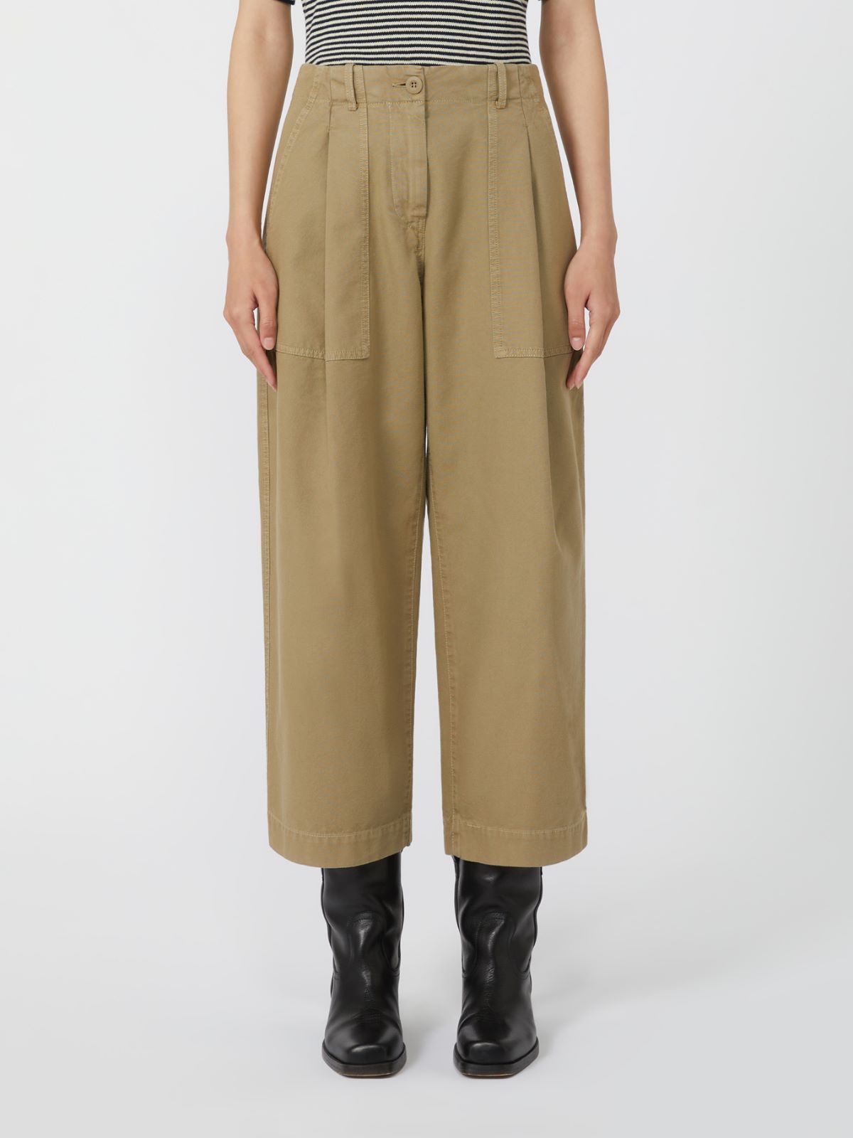 Pantalón de lona de pernera ancha