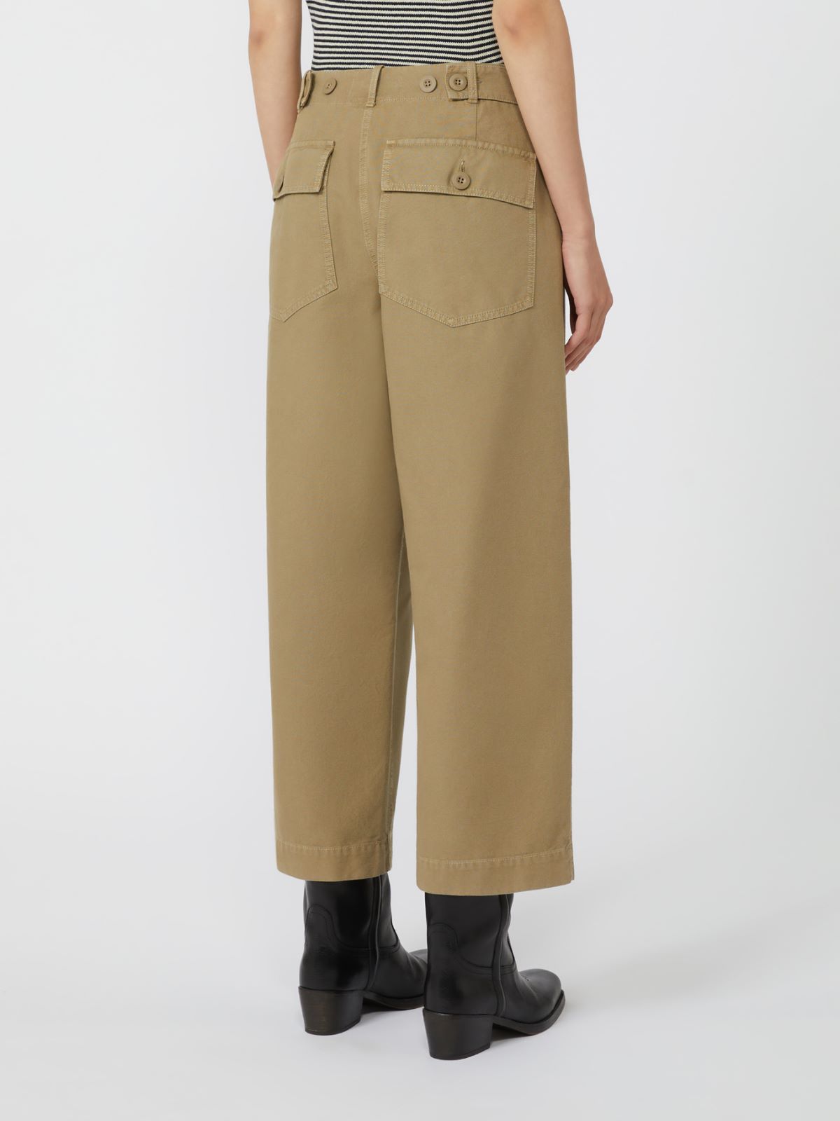 Pantalón de lona de pernera ancha