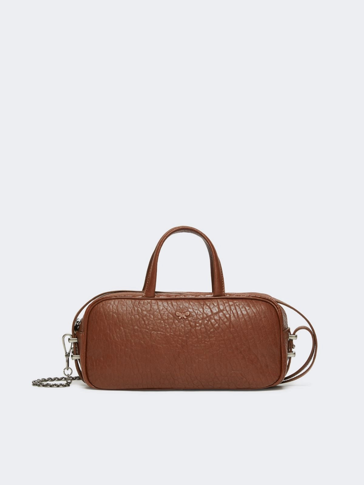 Bolso Boston de piel napa - TABACO