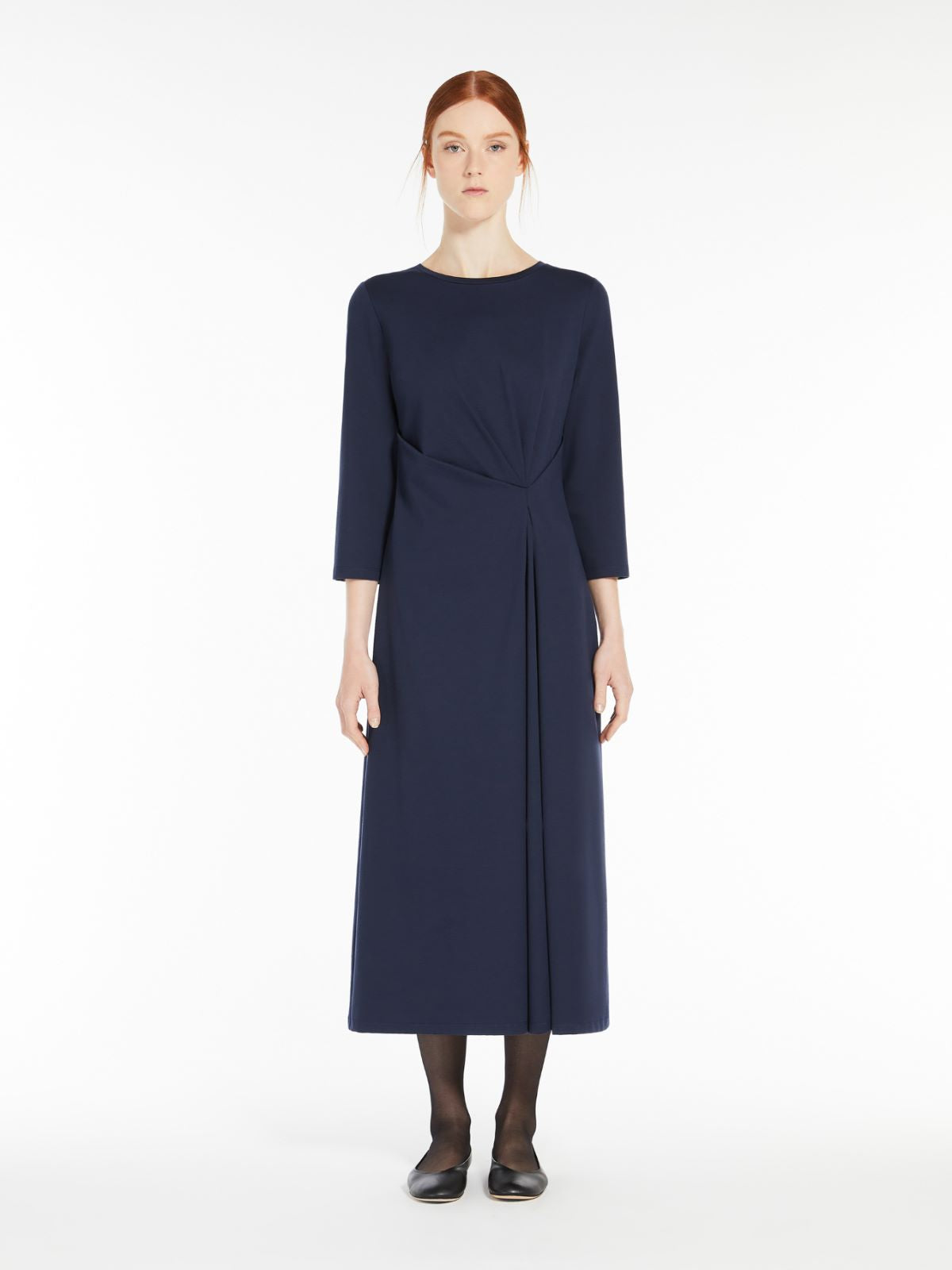 Vestido largo midi punto milano