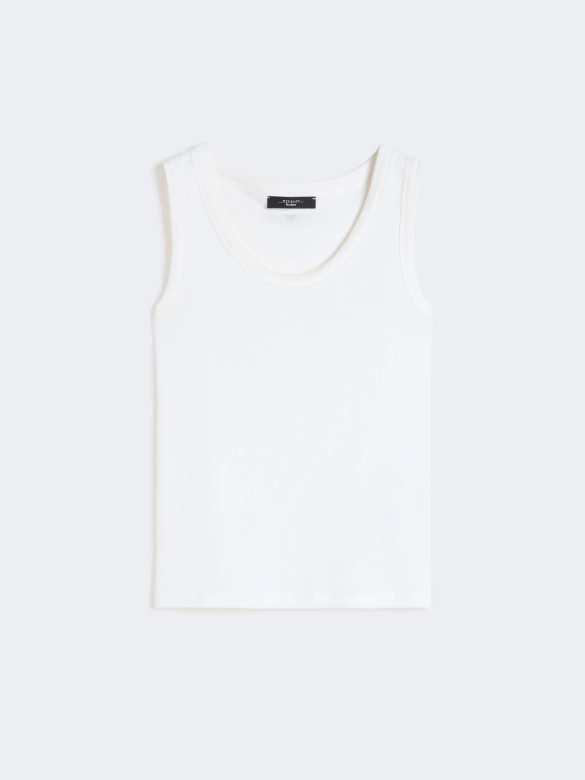 Top de algodón elástico - BLANCO