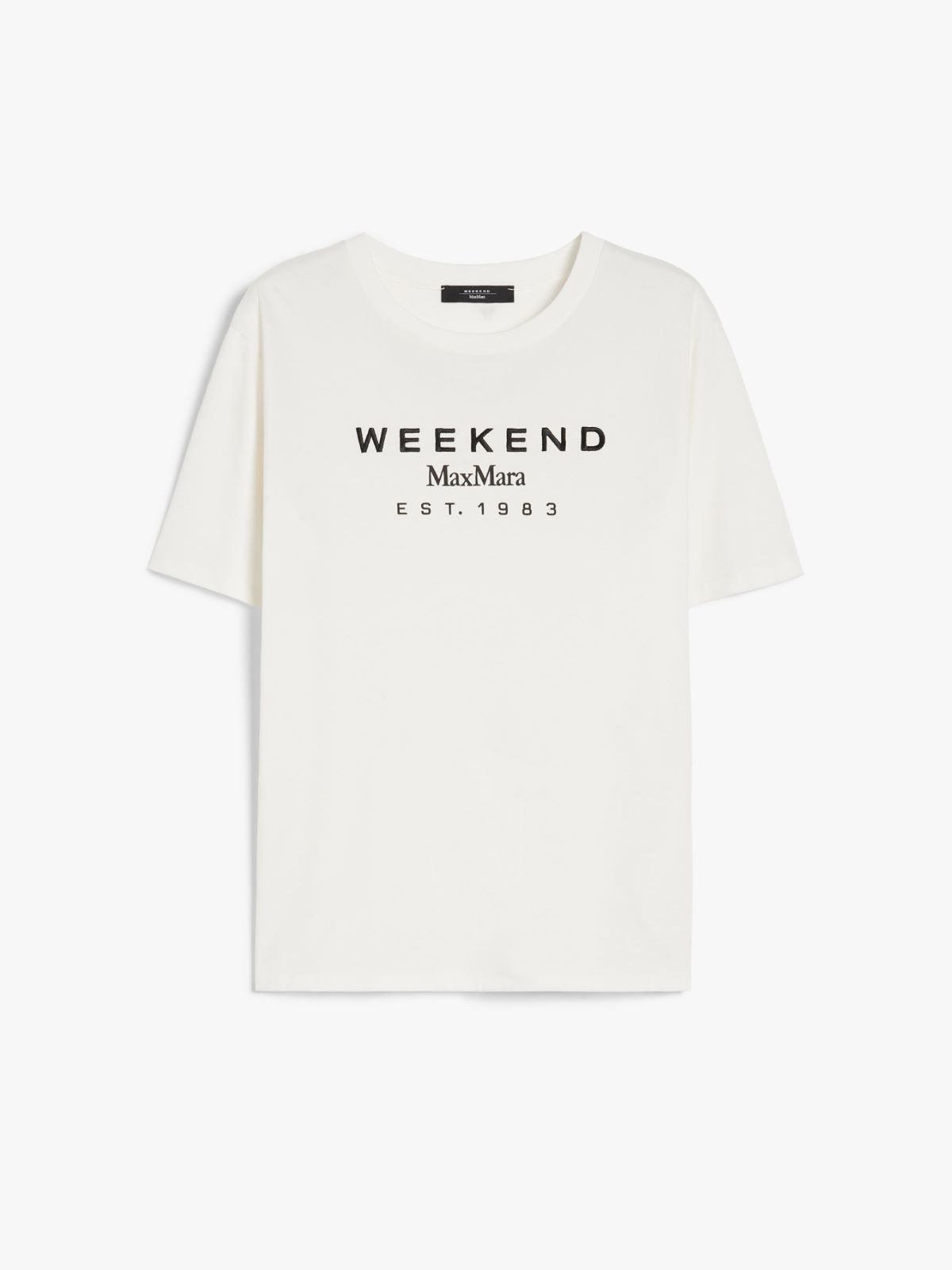camiseta de algodón con logo