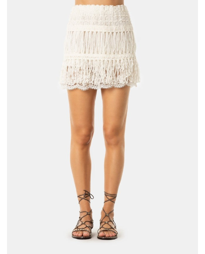 minifalda con flecos