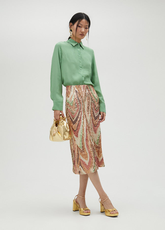 Falda lentejuelas stretch