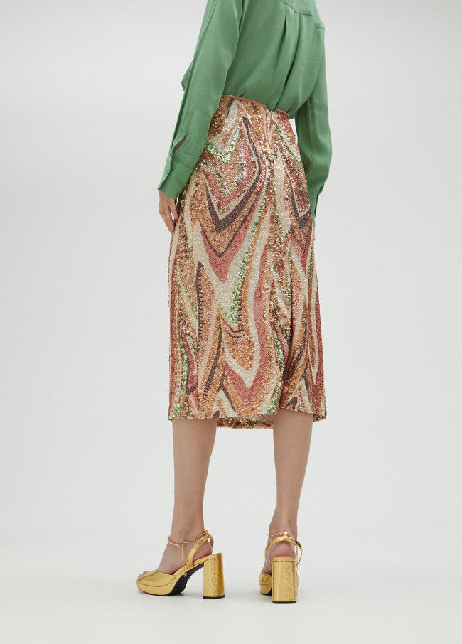 Falda lentejuelas stretch