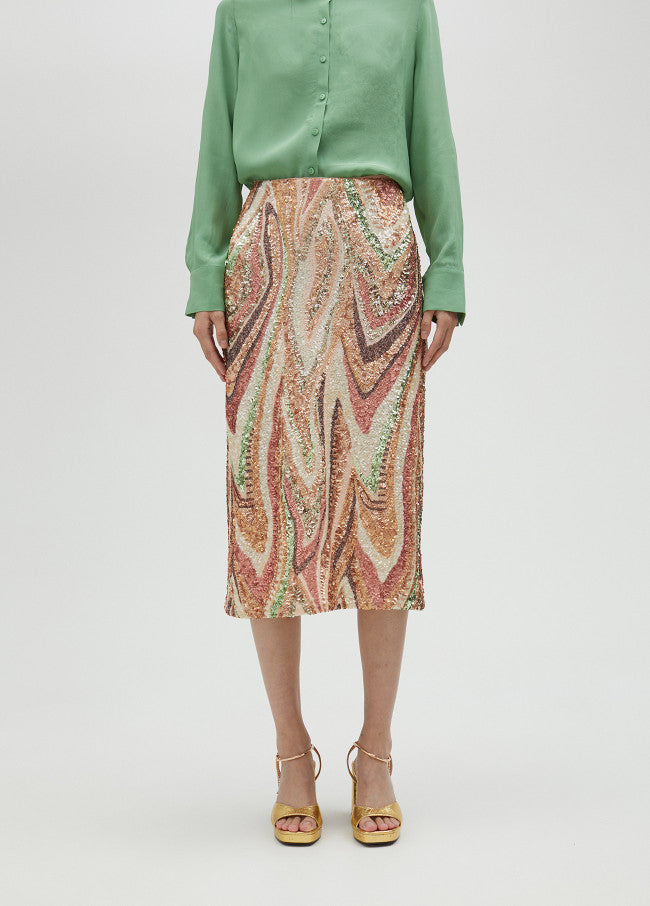 Falda lentejuelas stretch