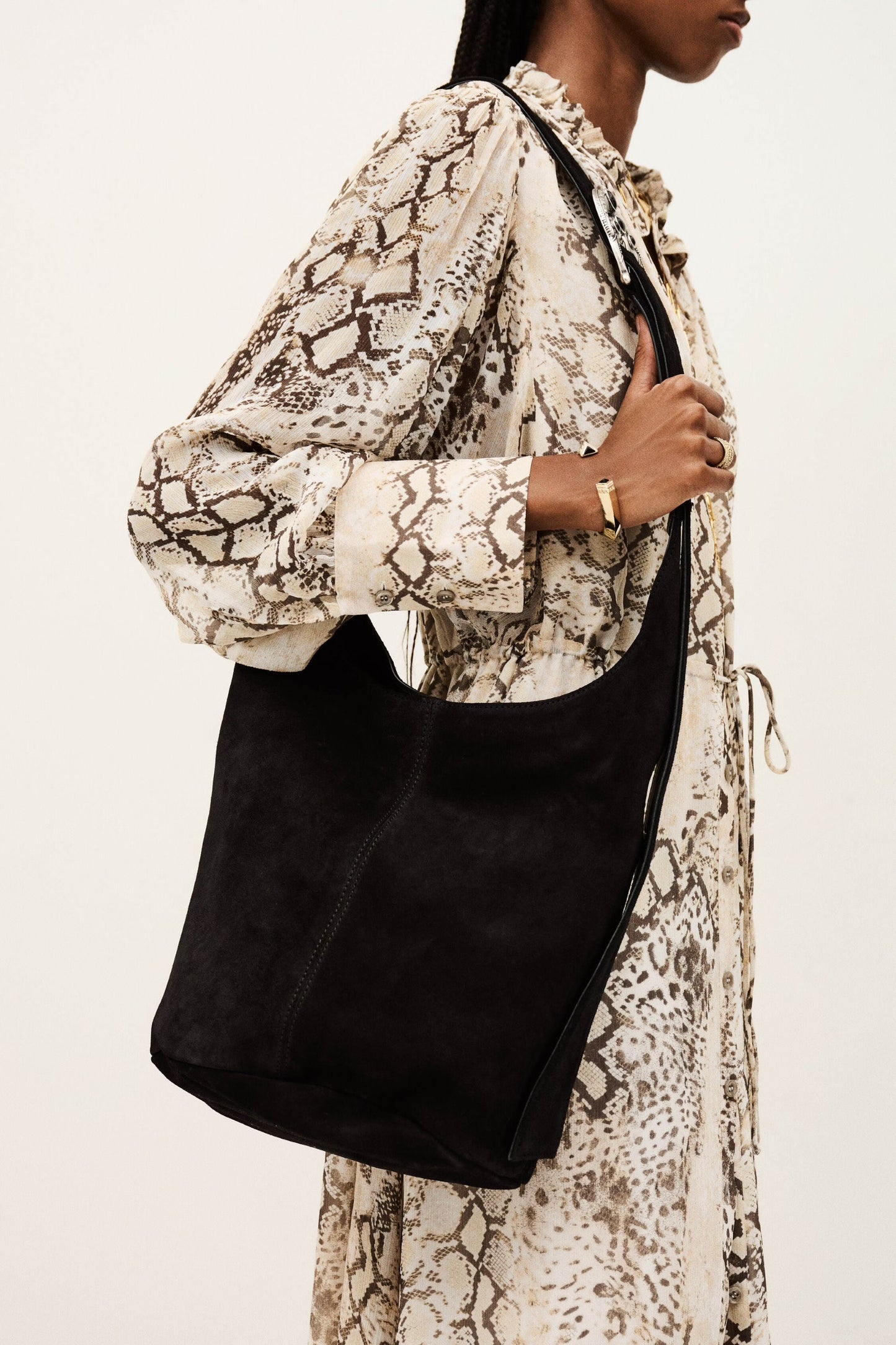 YOUYOY- leather bucket bag