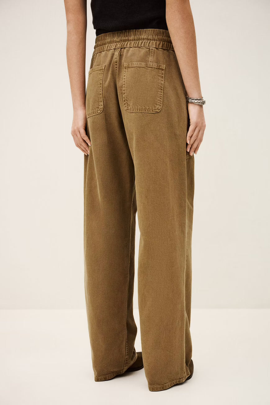 FIMA pantalón ancho marron