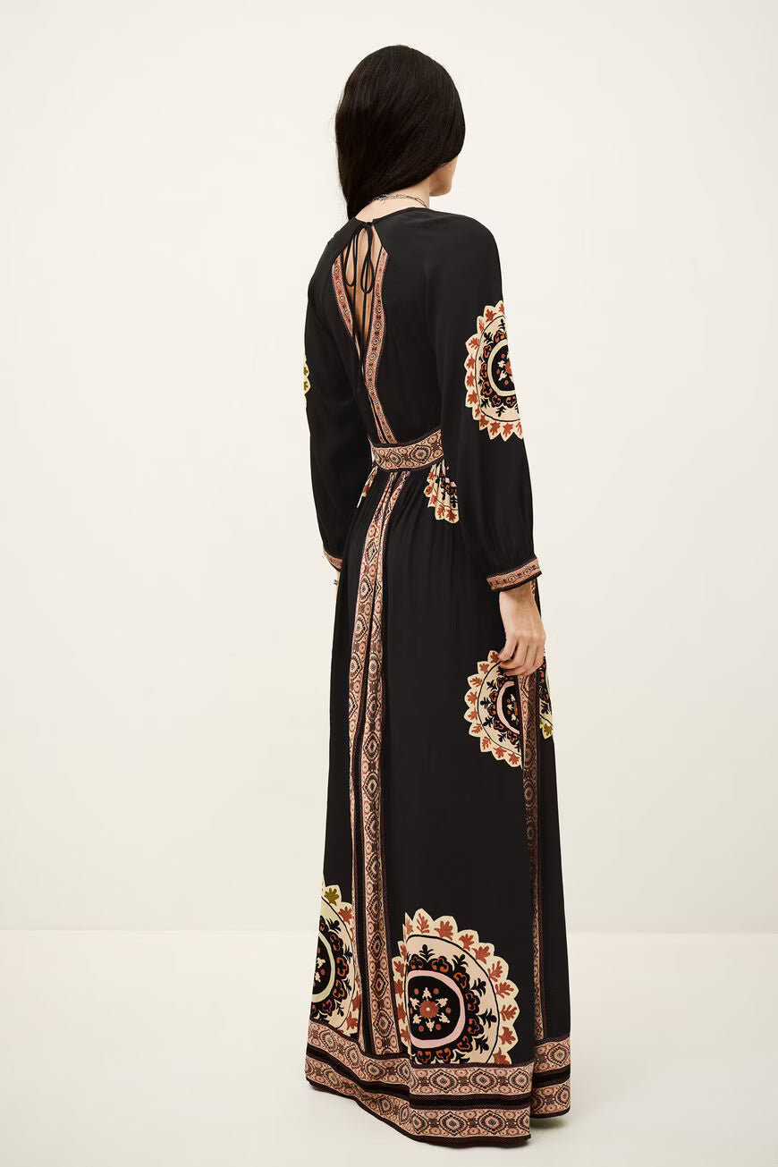 VERA-vestido largo estampado