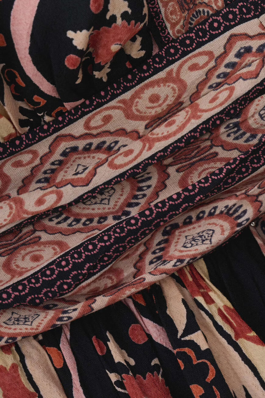 VERA-vestido largo estampado