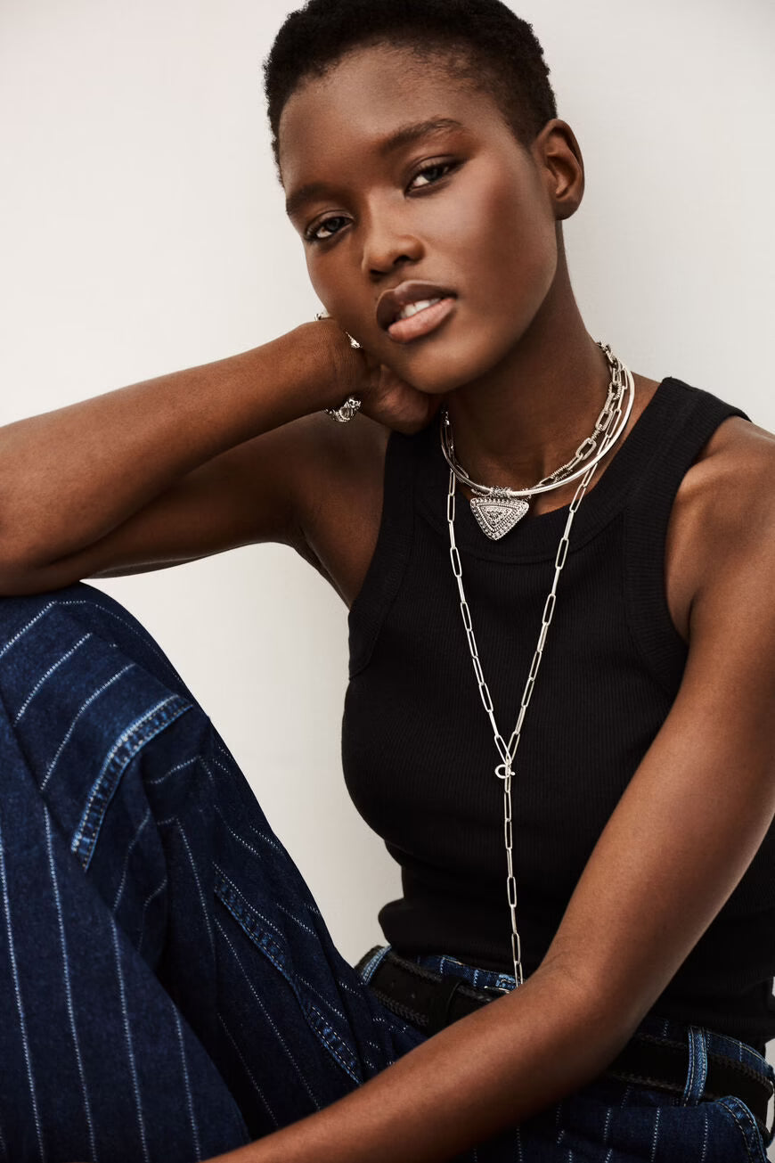 CYNDA Top sin mangas-gris carbon