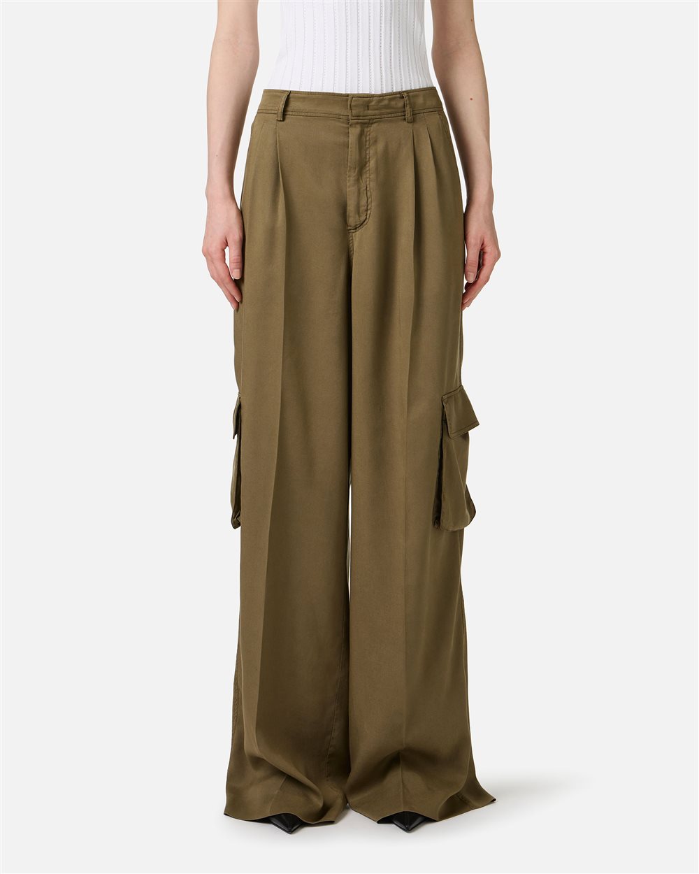 Pantalones caqui relaxed Iceberg