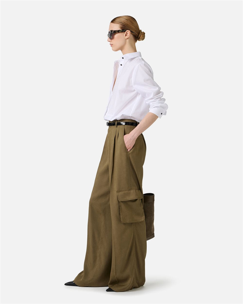 Pantalones caqui relaxed Iceberg