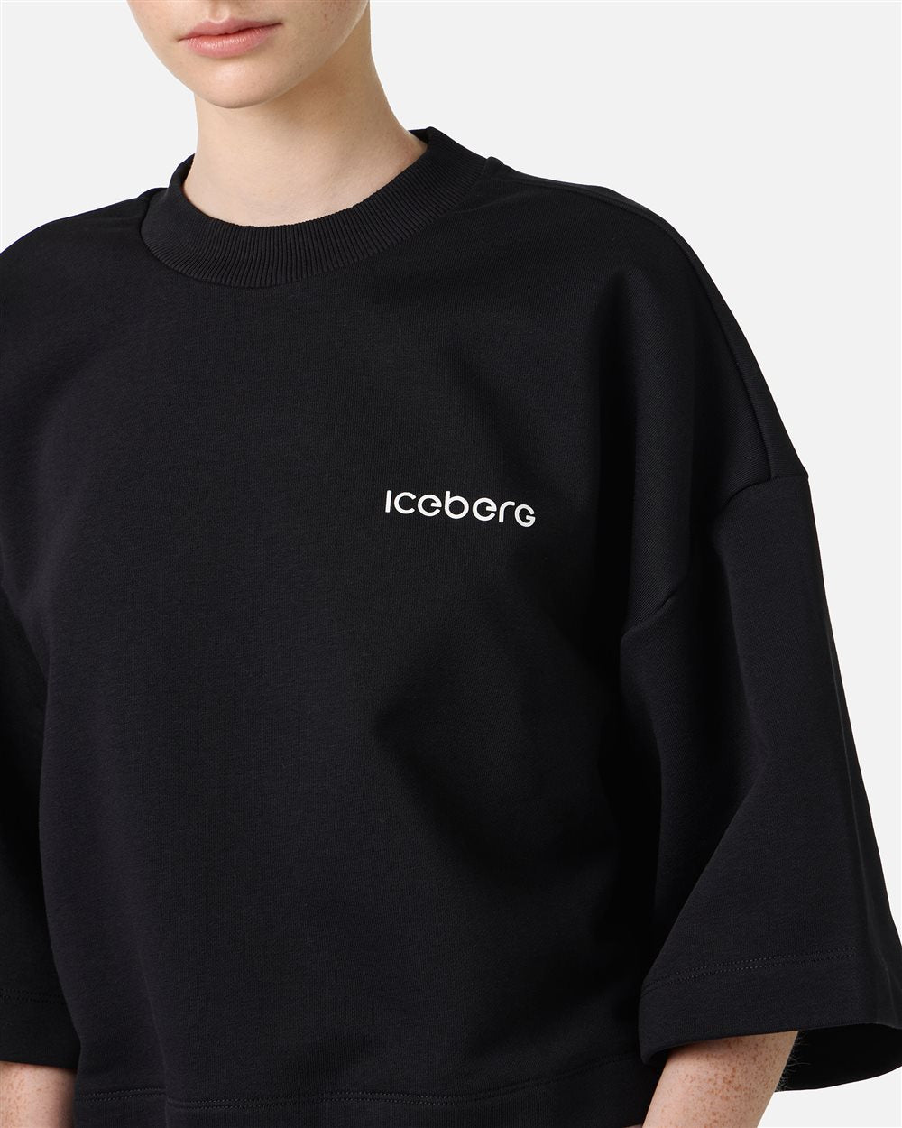 Sudadera cropped de manga corta Iceberg