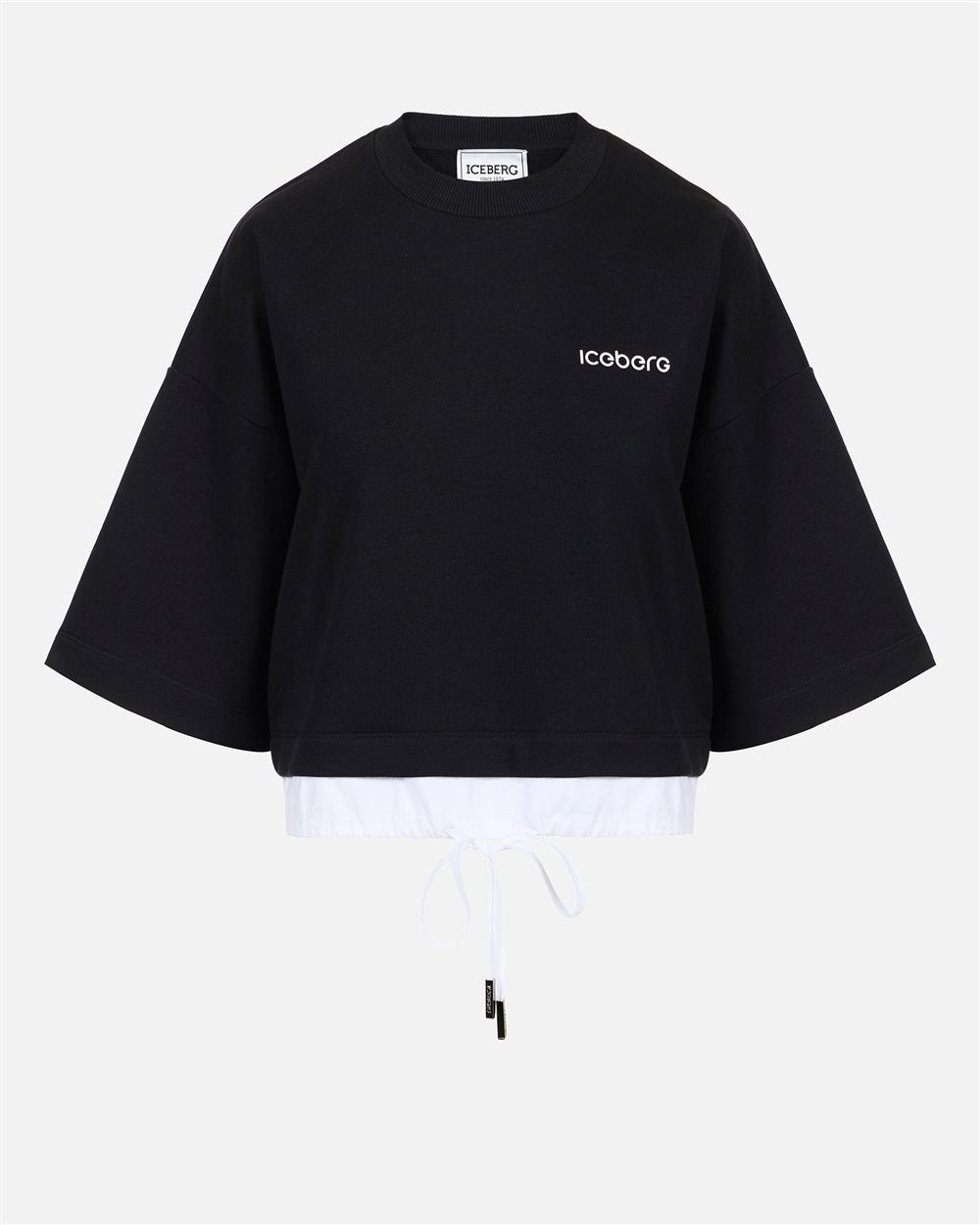 Sudadera cropped de manga corta Iceberg
