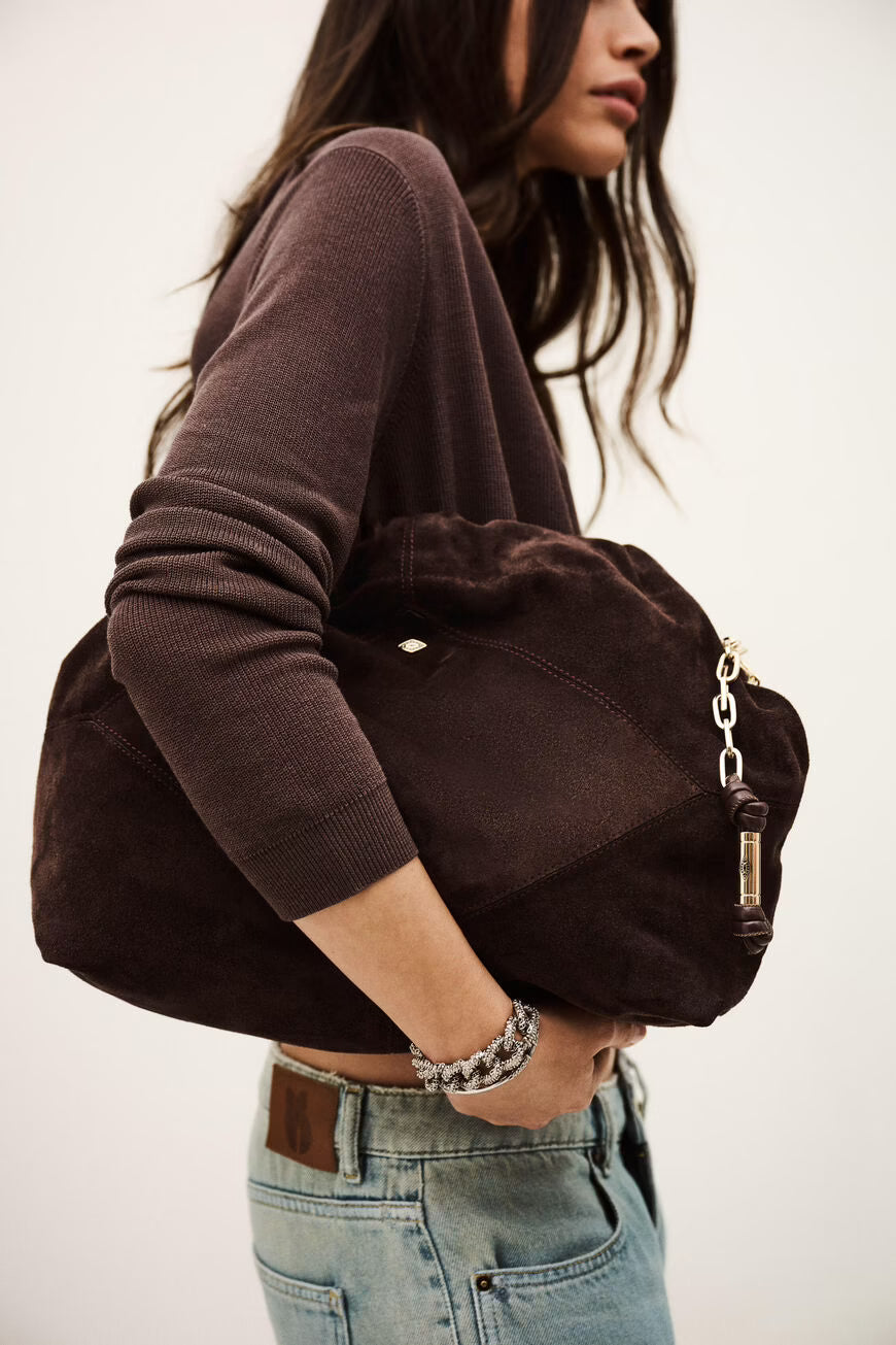 JUNE  Bolso  grande ante marrón