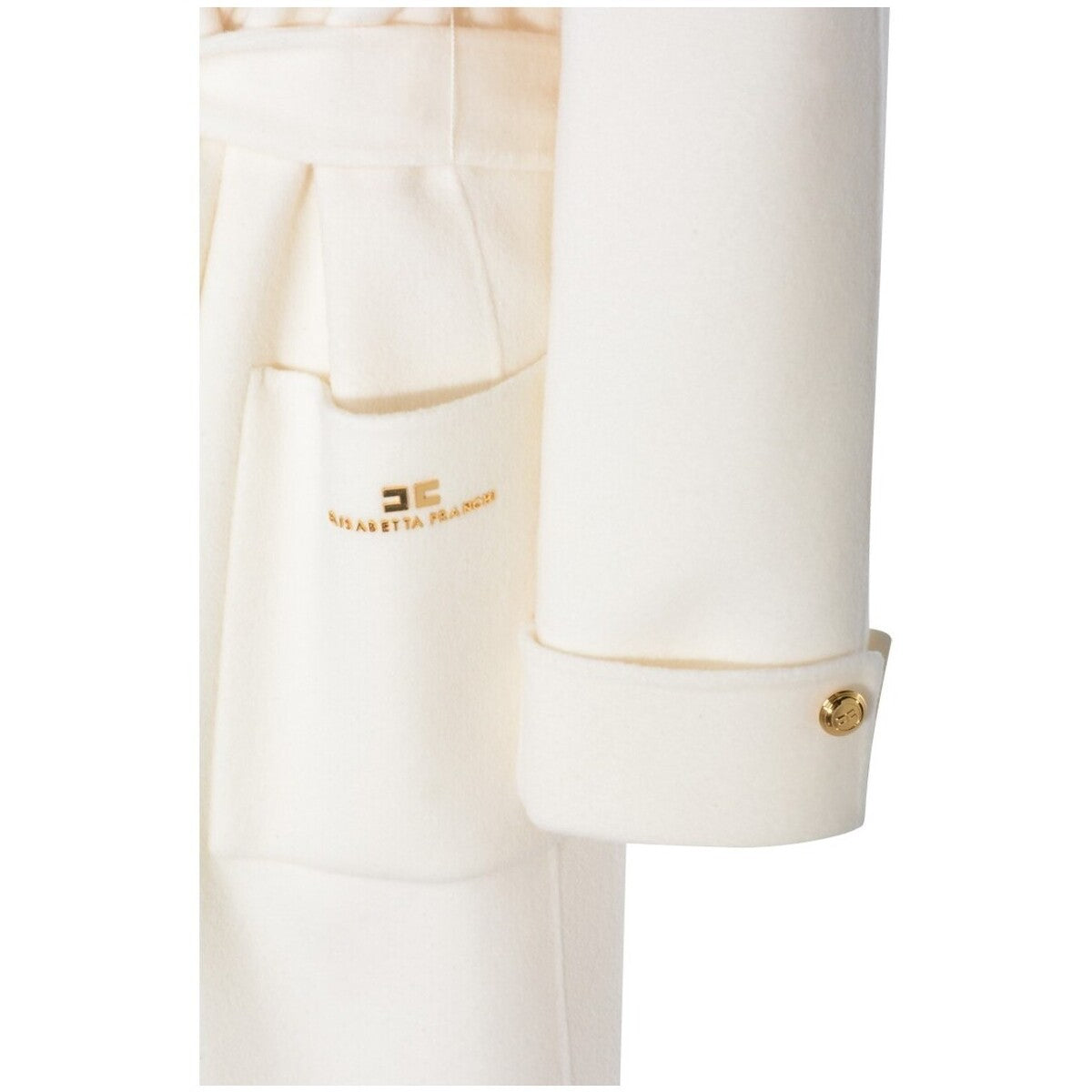 Abrigo de paño de mezcla de lana double