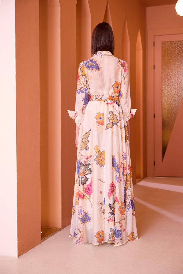 Vestido largo camisero
