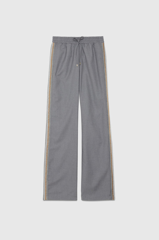 Pantalón gris lateral Ermanno