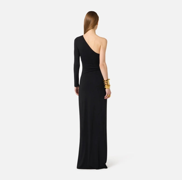Vestido Red Carpet de punto crepé con detalle joya