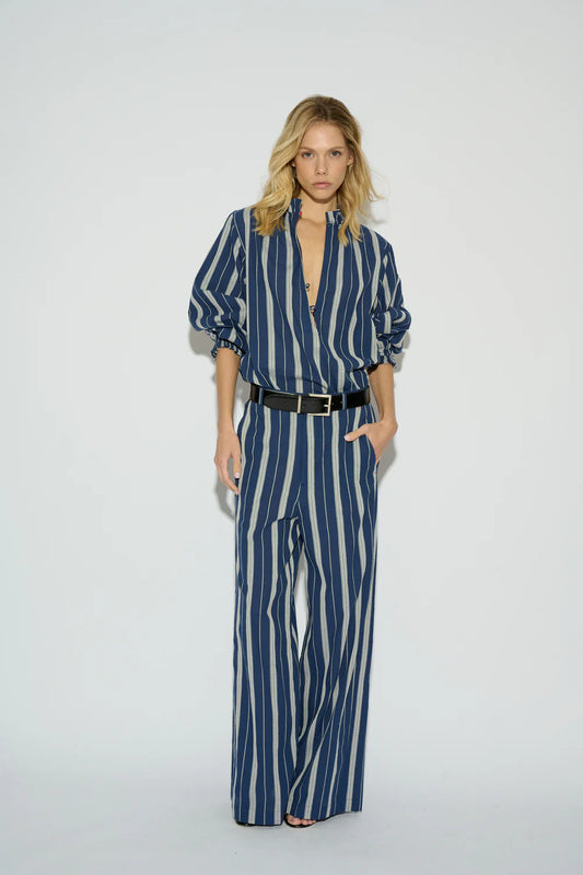 PANTALÓN ALMU RECTO RAYAS NAVY