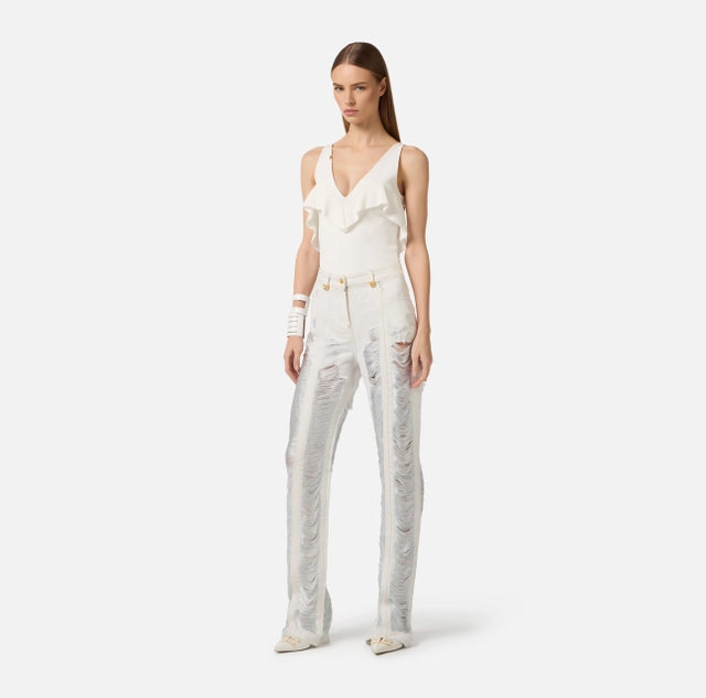 Body de punto roma con volante-blanco