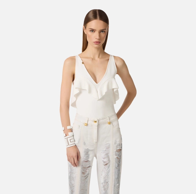 Body de punto roma con volante-blanco