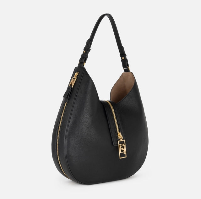 Bolso negro hobo grande Elisabetta Franchi