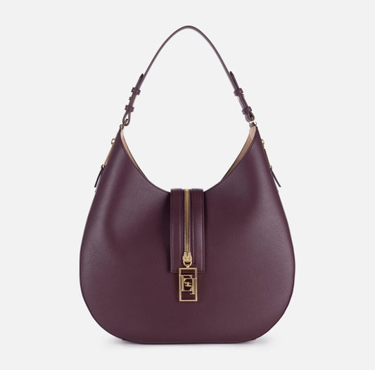 Bolso burdeos hobo grande Elisabetta Franchi