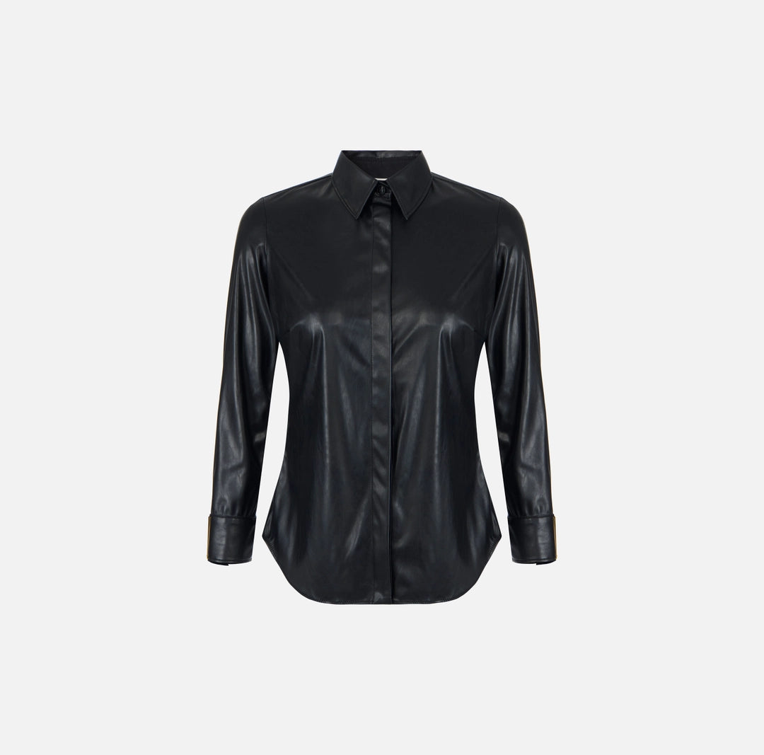 Camisa con logotipo joya Elisabetta Franchi