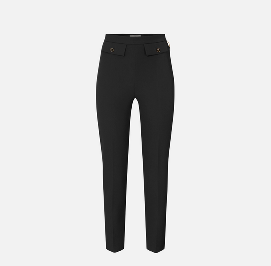 Pantalón de doble crepé Elisabetta Franchi